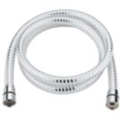 Swirl  Shower Hose White/Silver 10mm x 1.5m