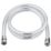Swirl  Shower Hose White/Silver 10mm x 1.5m