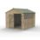 Forest Beckwood 8' x 9' 6" (Nominal) Apex Shiplap Timber Shed with Base & Assembly