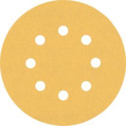 Bosch Expert C470  120 Grit 8-Hole Punched Multi-Material Sanding Discs 125mm 5 Pack