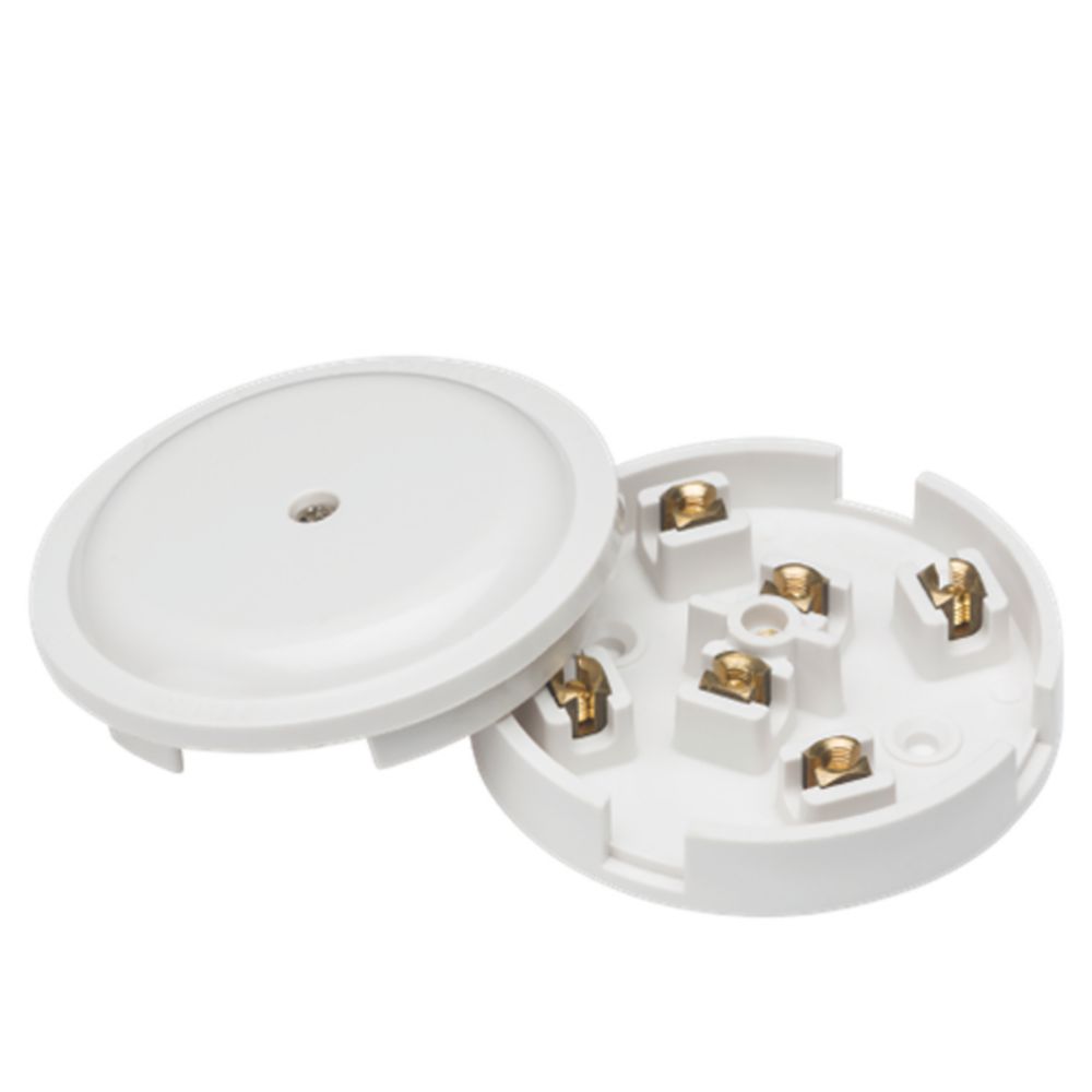 Knightsbridge 20A 6-Terminal Junction Box White - Screwfix