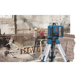 Bosch GRL400 Red Self-Levelling Rotary Laser Level With Receiver