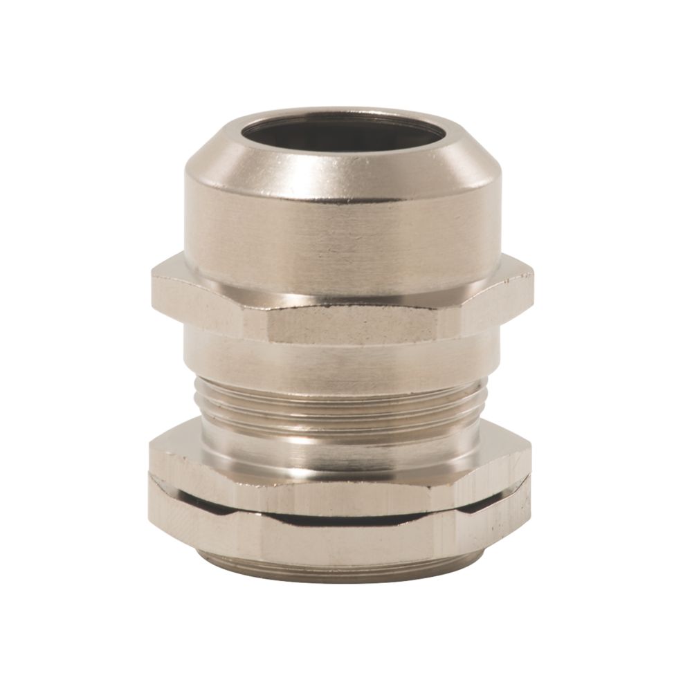 British General NickelPlated Brass Cable Gland Kit 25mm Screwfix