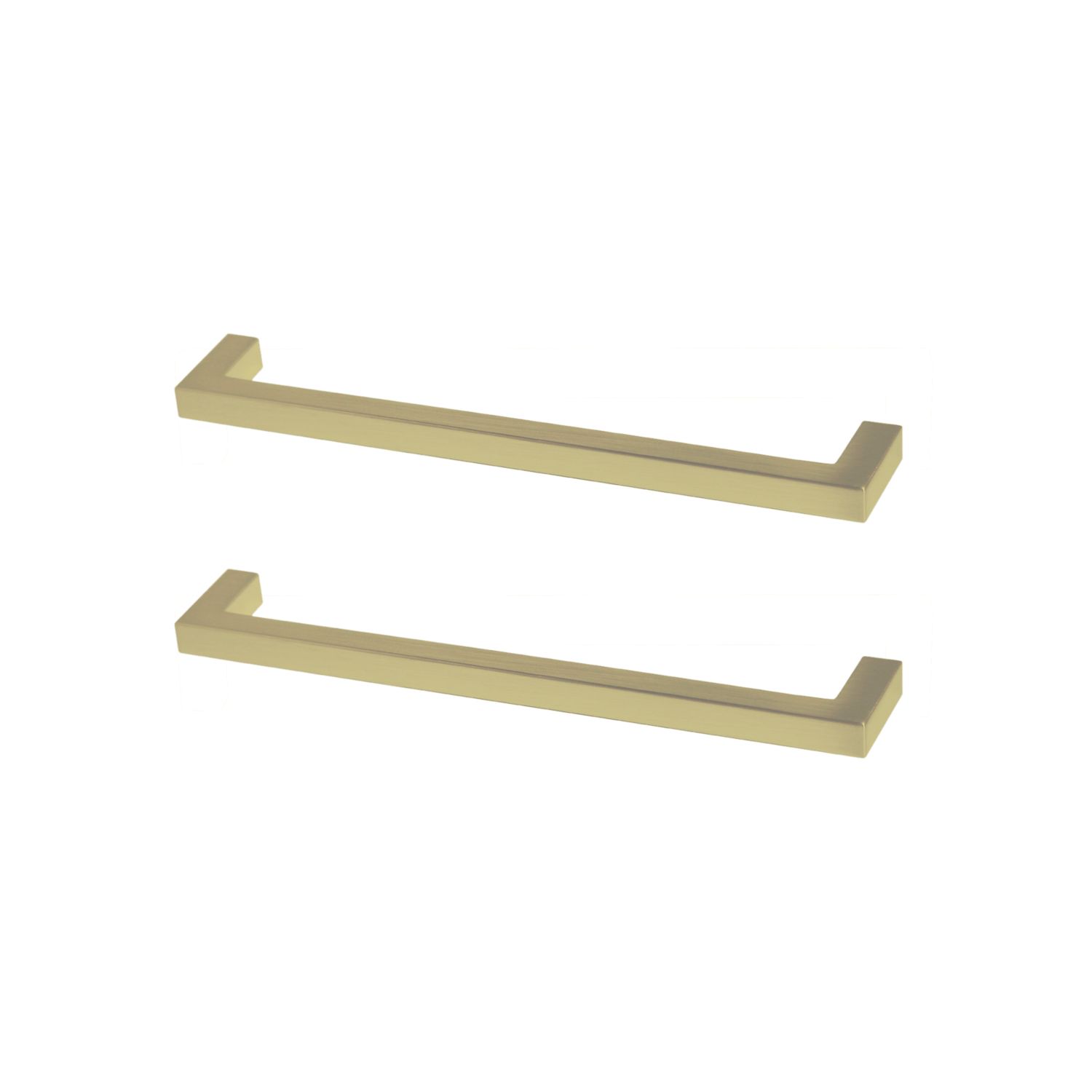 Essentials Golpar D Handles Brushed Brass 169mm 2 Pieces (178AA)