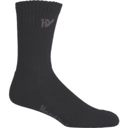 Hard Yakka  Socks Black 6-11 5 Pack