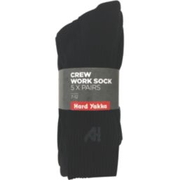 Hard Yakka  Socks Black 6-11 5 Pack