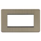 Knightsbridge  4-Module Modular Faceplate Antique Brass