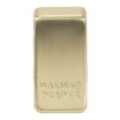 Knightsbridge 'WARMING DRAWER' Switch Cover Brushed Brass