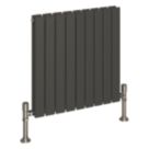 Reina Harley Double 600mm x 630mm 2310BTU Anthracite Horizontal Designer Radiator