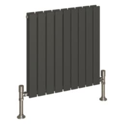 Reina Harley Double 600mm x 630mm 2310BTU Anthracite Horizontal Designer Radiator