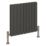 Reina Harley Double 600mm x 630mm 2310BTU Anthracite Horizontal Designer Radiator