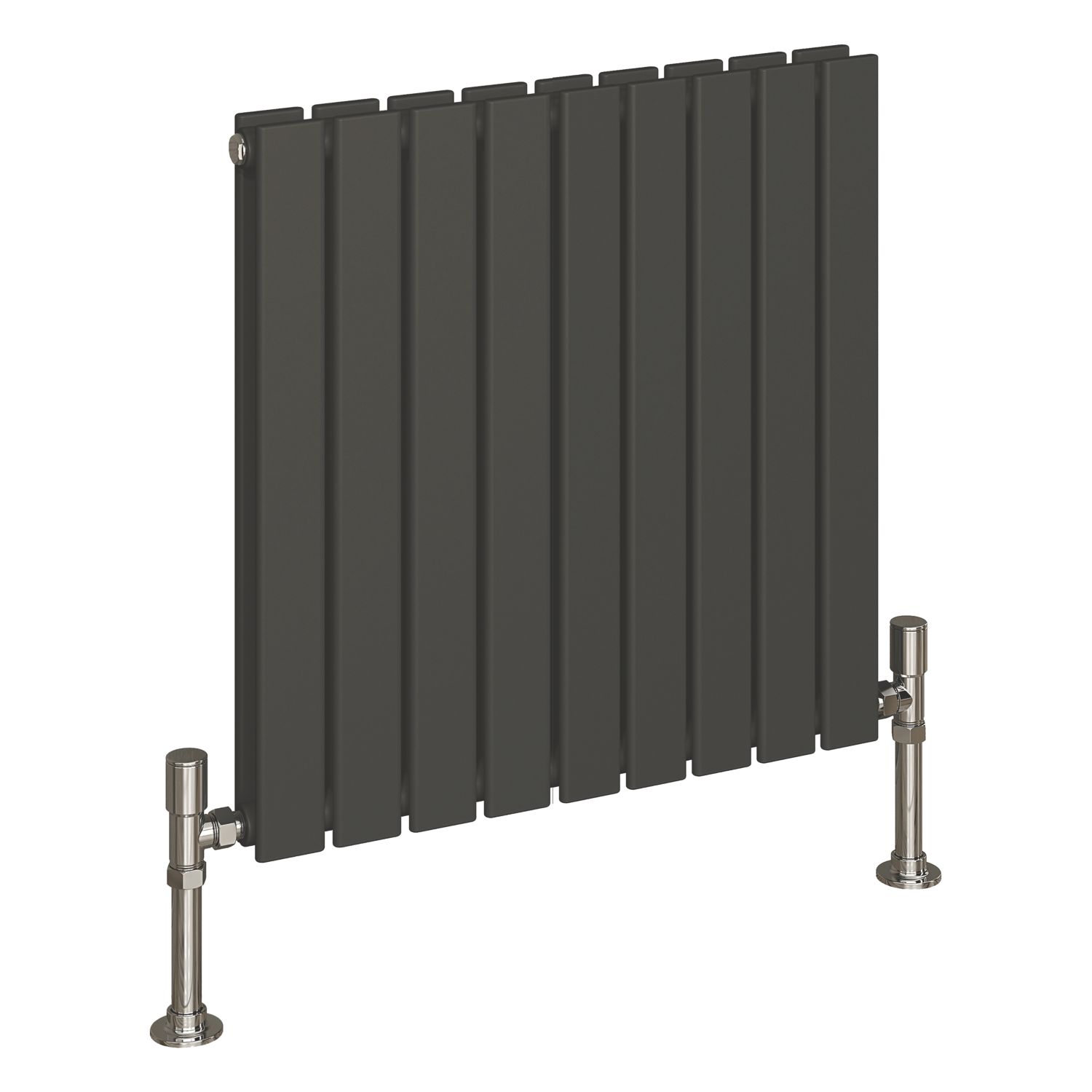 Reina Harley Double 600mm x 630mm 2310BTU Anthracite Horizontal Designer Radiator (178EE)