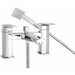 Bristan Elegance Chrome 150mm Deck Mounted Dual Control Manual Shower Mixer Tap