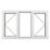 Crystal  Left & Right-Hand Opening Clear Triple-Glazed Casement White uPVC Window 1770mm x 1115mm