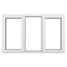 Crystal  Left & Right-Hand Opening Clear Triple-Glazed Casement White uPVC Window 1770mm x 1115mm