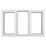 Crystal  Left & Right-Hand Opening Clear Triple-Glazed Casement White uPVC Window 1770mm x 1115mm