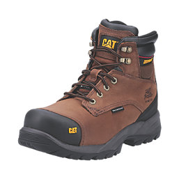 CAT Spiro   Safety Boots Dark Brown Size 6
