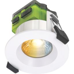 Luceco FType Mk 2 Regressed Fixed Cylinder Fire Rated LED Downlight CCT Colour Change  White 4-6W 710/725/750/745lm