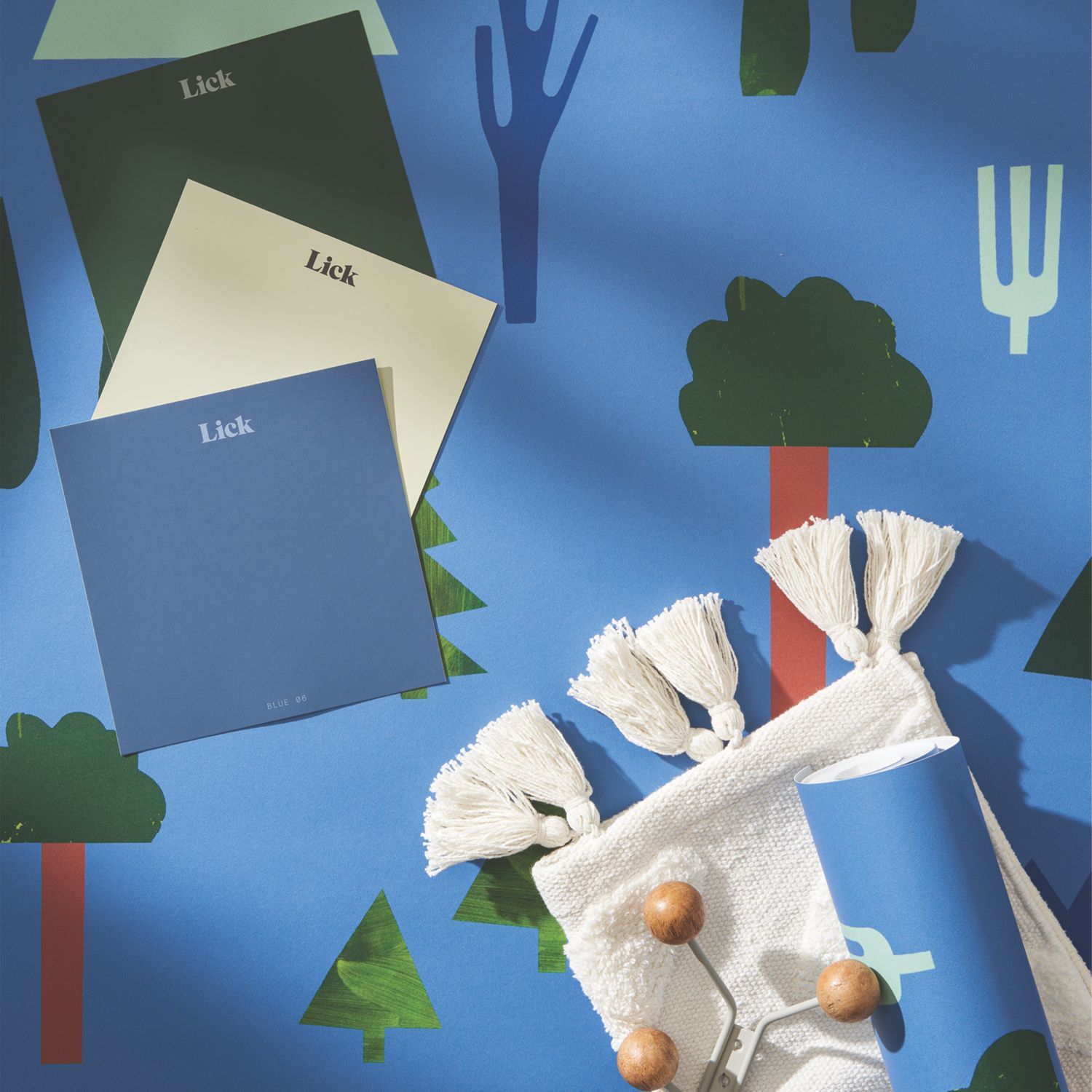 LickPro Blue Trees 02 Wallpaper Roll 70cm x 10m (178KV)