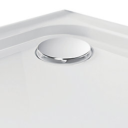 Mira Flight Low Corner Waste Rectangular Shower Tray White 1000mm x 800mm x 40mm
