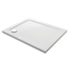 Mira Flight Low Corner Waste Rectangular Shower Tray White 1000mm x 800mm x 40mm