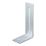 Essentials Adjustable Corner Bracket Silver 55mm x 100mm x 30mm
