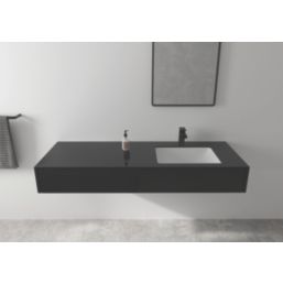 Hansgrohe Vernis Shape 100 Matt Black 148mm Cloakroom Lever Mono Basin Mixer Tap