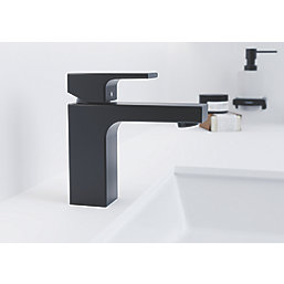 Hansgrohe Vernis Shape 100 Basin Mixer with Isolated Water Conduction Matt Black