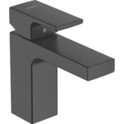 Hansgrohe Vernis Shape 100 Matt Black 148mm Cloakroom Lever Mono Basin Mixer Tap