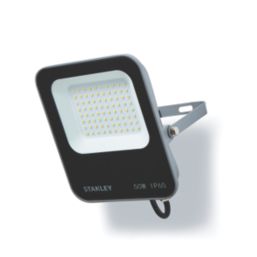 Stanley  Outdoor LED Slimline Floodlight Black 50W 5500lm
