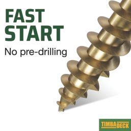 TimbaScrew  TX Wafer Thread Cutting Timber Screws 6.7mm x 100mm 50 Pack