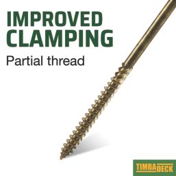 TimbaScrew  TX Wafer Thread Cutting Timber Screws 6.7mm x 100mm 50 Pack