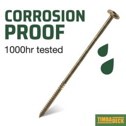 TimbaScrew  TX Wafer Thread Cutting Timber Screws 6.7mm x 100mm 50 Pack