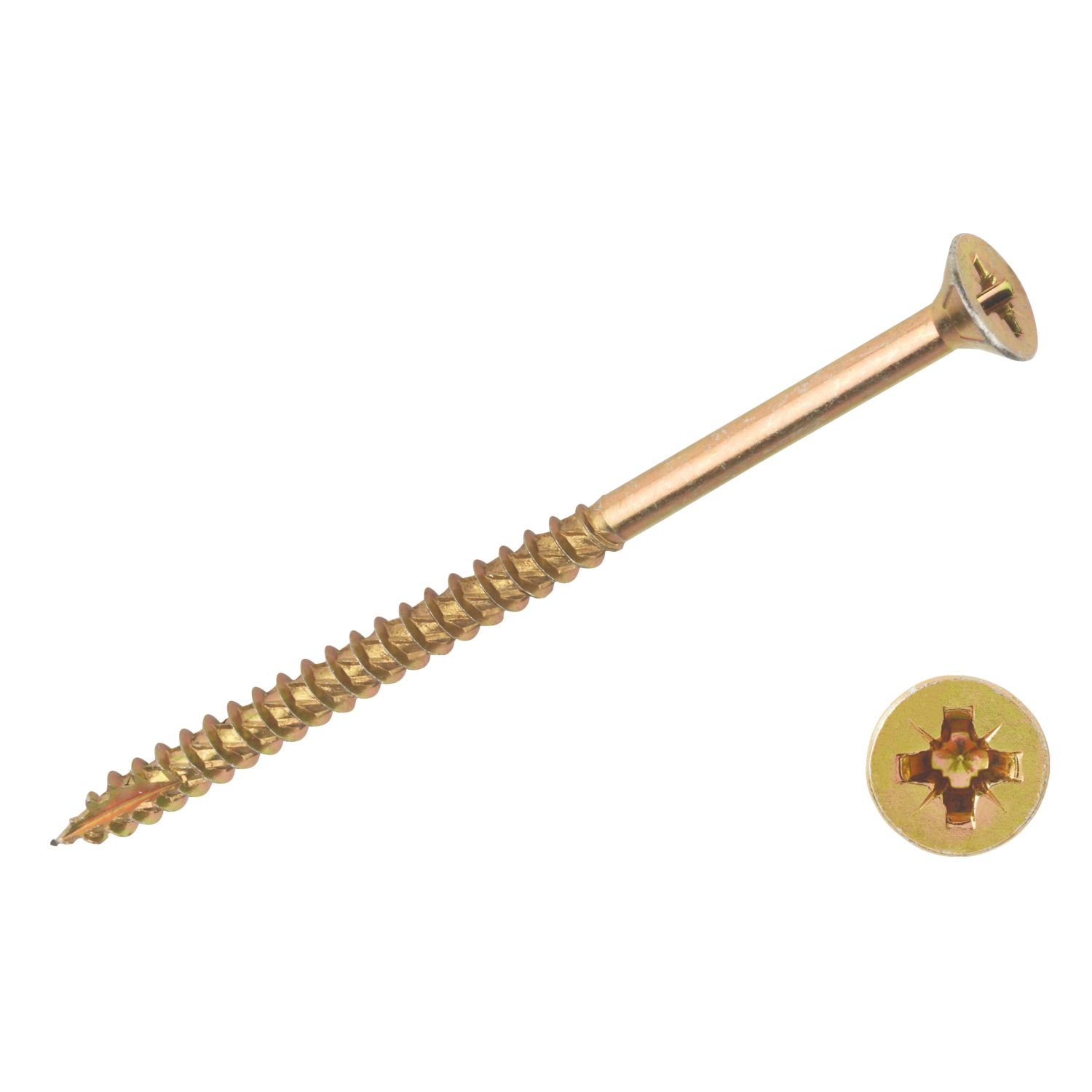 TurboGold PZ Double-Countersunk Multipurpose Screws 6mm x 100mm 100 Pack (17988)