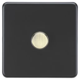 Knightsbridge SF2191MAB 1-Gang 2-Way LED Dimmer  Matt Black