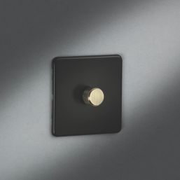Knightsbridge SF2191MAB 1-Gang 2-Way LED Dimmer  Matt Black