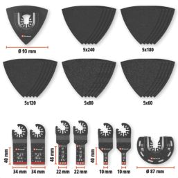 Einhell  49708135 Multi-Material Multi-Tool Accessory Kit 35 Pieces