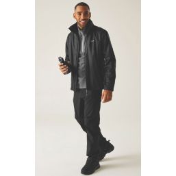 Regatta Lyle IV Waterproof Jacket Black 2X Large Size 55.5" Chest
