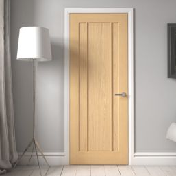 Green & Taylor  Unfinished Oak Wooden 3-Panel Internal Door 1981mm x 838mm