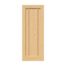 Green & Taylor  Unfinished Oak Wooden 3-Panel Internal Door 1981mm x 838mm