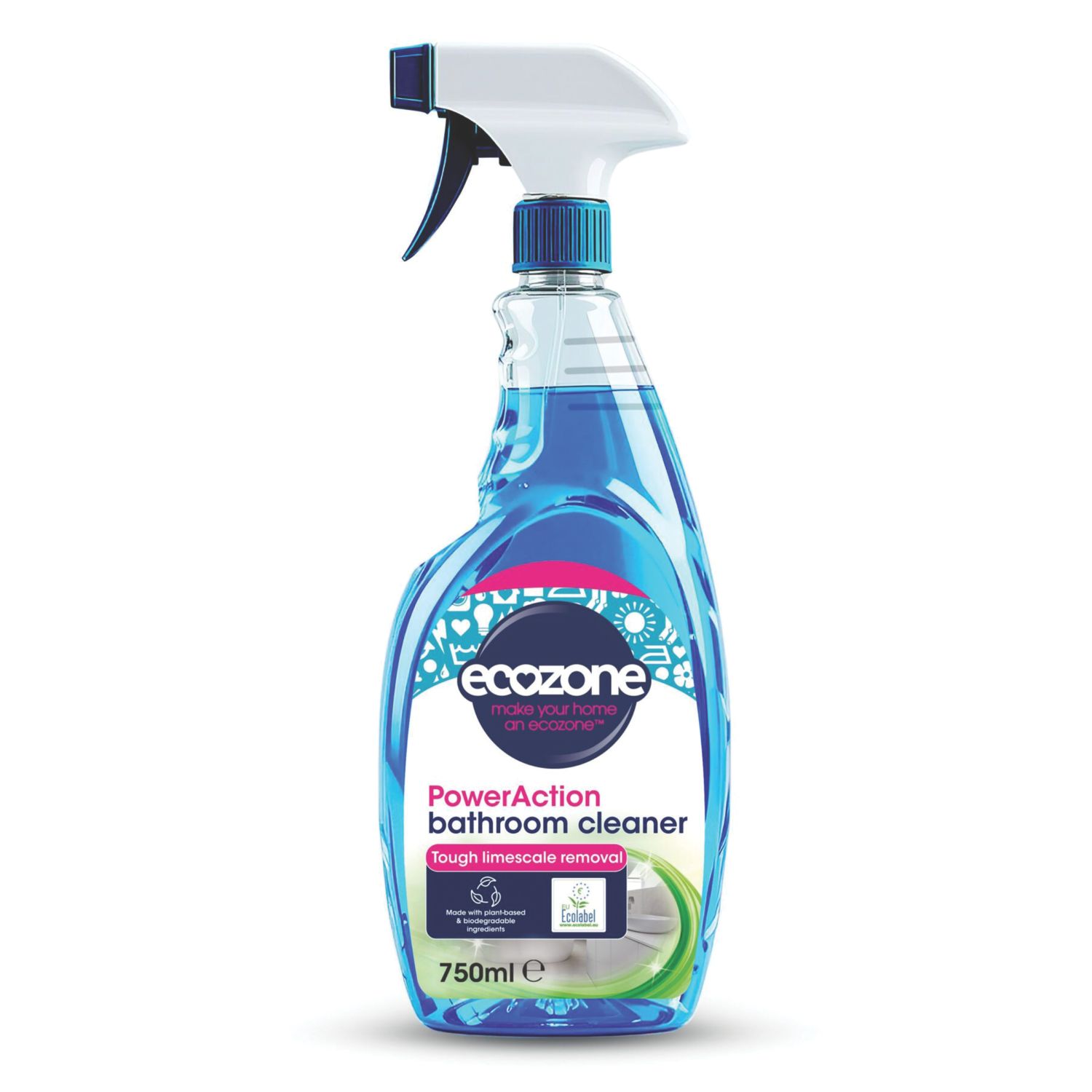 Ecozone PowerAction 2001075106 Bathroom Cleaner 750ml (179CX)