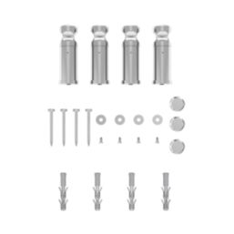 Flomasta 1100mm x 500mm 852BTU Chrome Flat Electric Towel Radiator