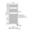 Flomasta 1100mm x 500mm 852BTU Chrome Flat Electric Towel Radiator