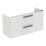 Ideal Standard i.life A Wall-Hung Vanity Unit with Black Handles & Basin Matt White 1200mm x 440mm x 630mm