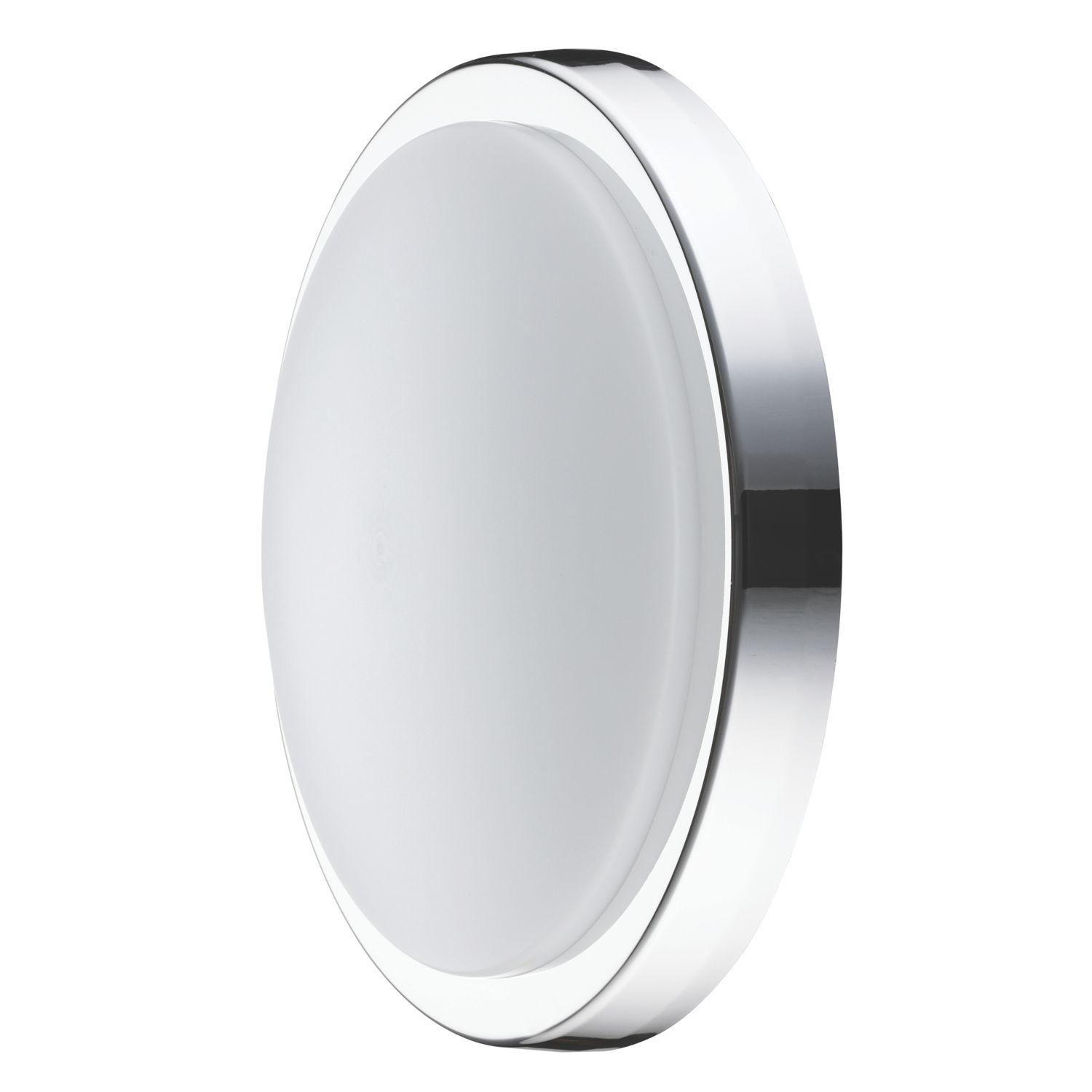 Luceco Indoor Round LED Decorative Bulkhead White/Chrome 17W 1800lm (179JX)
