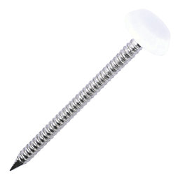 Timco Polymer-Headed Nails White Head A4 Stainless Steel Shank 2.1mm x 50mm 100 Pack