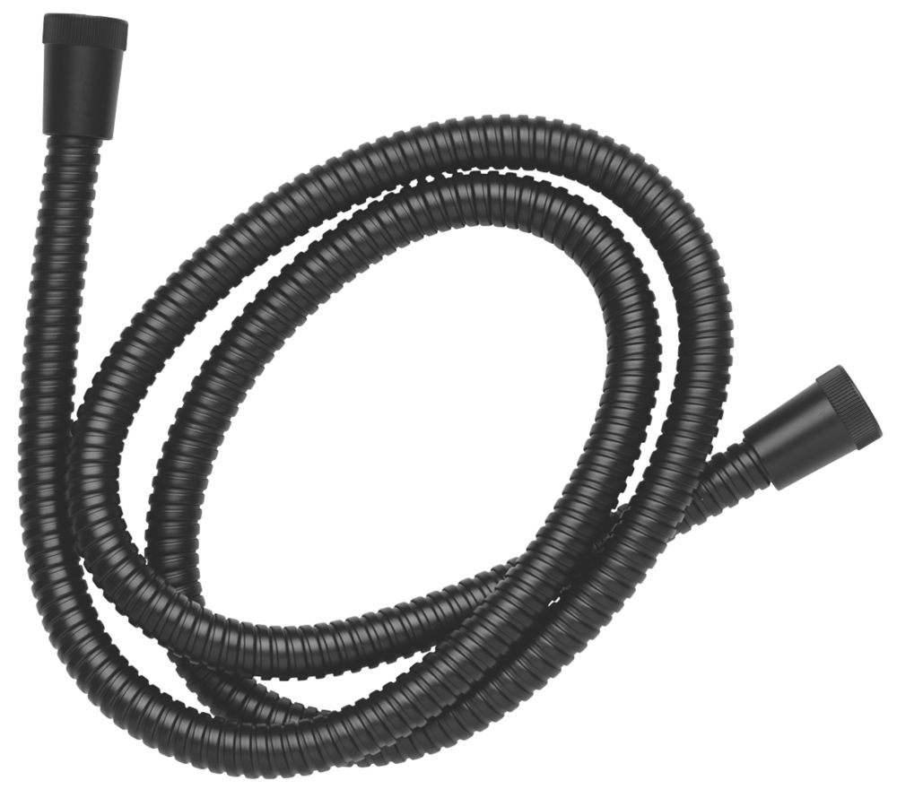 Croydex Nero Shower Hose Matt Black 10mm x 1.75m