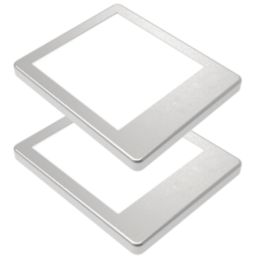 Sensio Horizon TrioTone Rectangular LED Under Cabinet Lights Steel 7.2W 250lm 2 Pack