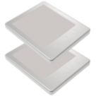 Sensio Horizon TrioTone Rectangular LED Under Cabinet Lights Steel 7.2W 250lm 2 Pack