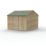 Forest Beckwood 9' 6" x 10' (Nominal) Reverse Apex Shiplap Timber Shed with Base